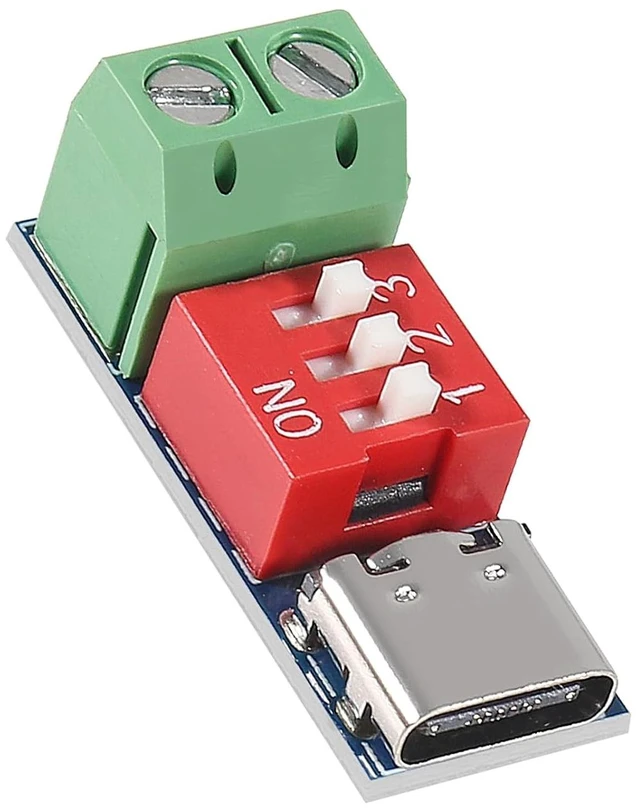 Alt view image 5 of 6 - 2PCS USB-C PD Trigger Board Module PD/QC Decoy Board Fast Charge USB Type-c to 12v High Speed Charger Power Delivery Boost Module