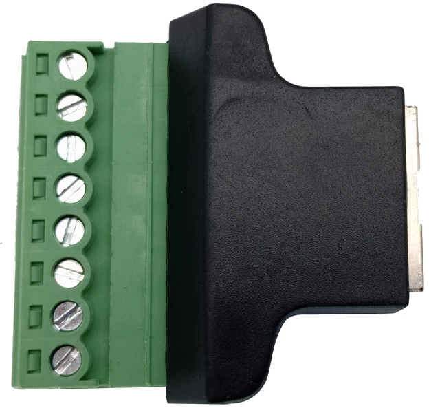 Alt view image 7 of 7 - RJ45 Screw Terminal RJ45 8P 8C Female to 8Pin Female Bolt Screw Type terminals Ethernet Net Network Plug for AV CCTV UTP DVR Cat5 Cat6 Cat7 Coupler(2 Pack/Female)