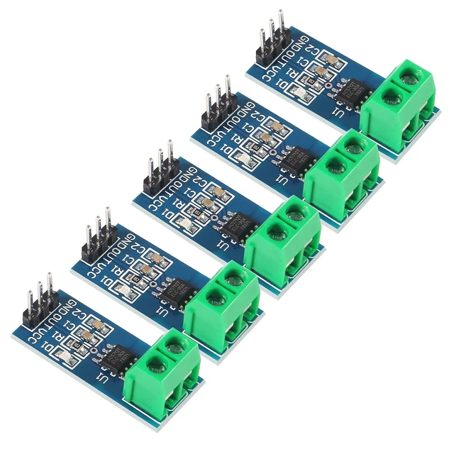 Alt view image 2 of 6 - 5pcs ACS712 30A Range Current Sensor Module Detector ACS712ELC 5A 20A 30A Amps Amperage (20A)