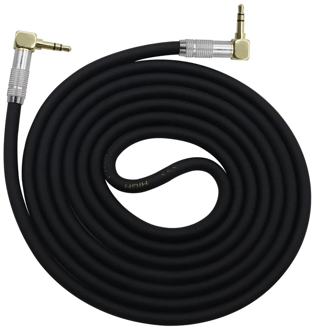 Main image of (2M/6Ft Right Angle TRS Male Plug 3 Pole 90 Degree 3.5mm Audio Cable 1/8 Headphone Extension Cable for Smartphones,Tablet,PC,CD,MP3,MP4,Headphone,Headset & 3.5mm Audio Devices(Silver-M/2Bend)