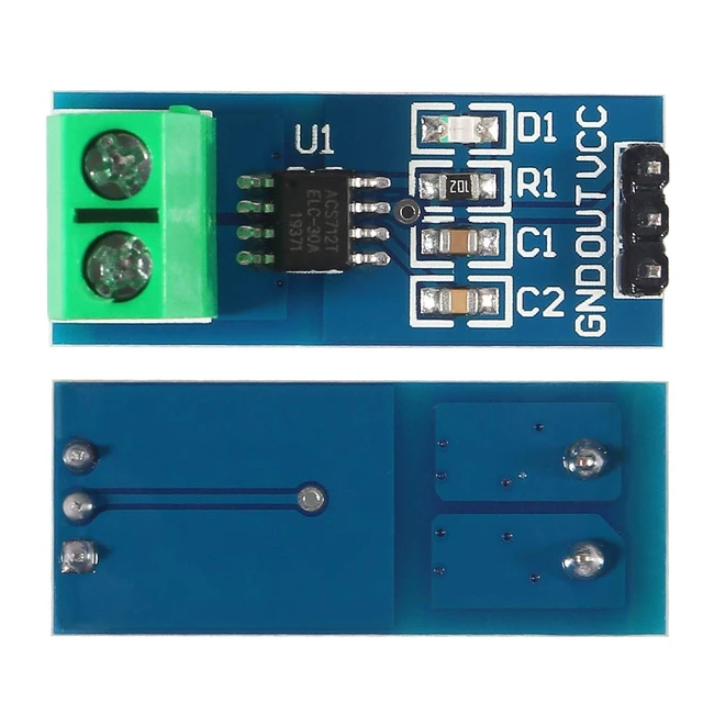 Alt view image 3 of 6 - 5pcs ACS712 30A Range Current Sensor Module Detector ACS712ELC 5A 20A 30A Amps Amperage (20A)