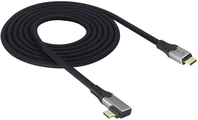 Main image of High-Speed USB 4 Cable,USB C Male Fast Charging Cable Supports 80Gbps/240W Charging/16K/8K/60Hz Display Screen,Compatible with Thunderbolt 3/4/5,SSD,Laptop,Tablet,Power Supply(2M/6.5Ft)