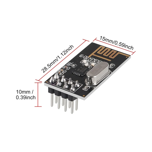 Alt view image 2 of 5 - 6pcs NRF24L01+ Wireless Transceiver Module2.4G Wireless Transceiver Module