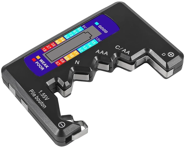 Alt view image 5 of 7 - 2PACK BT-886 Battery Tester Checker BatteryTester for Battery C D 9V AA AAA 1.5V -Black