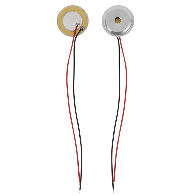 Alt view image 2 of 7 - 20PCS Piezo Disc, 20mm Piezo Disc Transducer Contact Microphone Trigger Sound Sensor with Wires for Acoustic Instrument,piezoelectric sensor Mic Drum Trigger Acoustic Pickup CBG Guitar