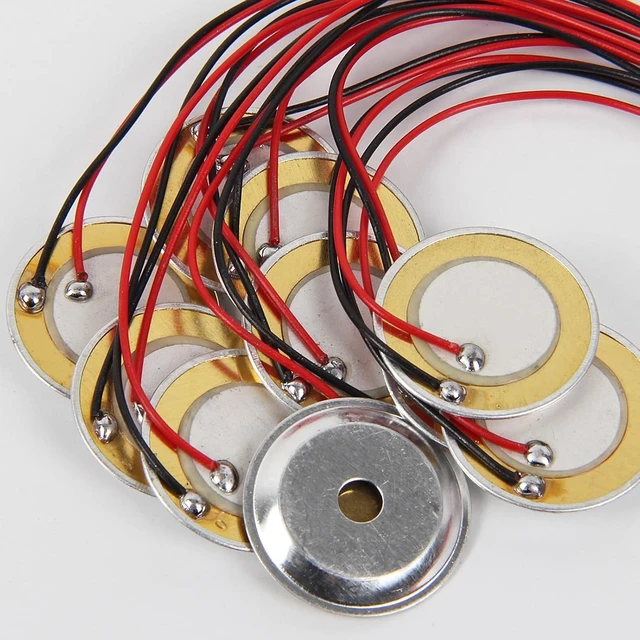 Alt view image 7 of 7 - 20PCS Piezo Disc, 20mm Piezo Disc Transducer Contact Microphone Trigger Sound Sensor with Wires for Acoustic Instrument,piezoelectric sensor Mic Drum Trigger Acoustic Pickup CBG Guitar