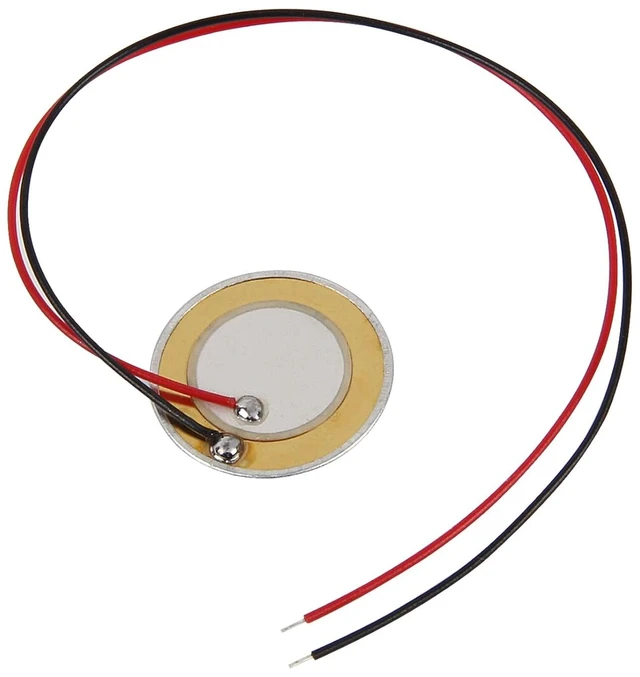 Alt view image 6 of 7 - 20PCS Piezo Disc, 20mm Piezo Disc Transducer Contact Microphone Trigger Sound Sensor with Wires for Acoustic Instrument,piezoelectric sensor Mic Drum Trigger Acoustic Pickup CBG Guitar