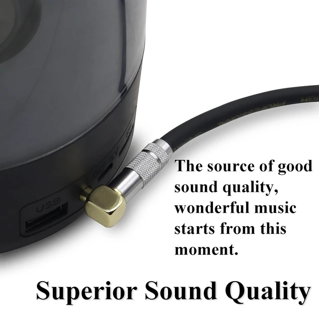 Alt view image 5 of 7 - (0.3M/1Ft 90 Degree TRS Stereo Audio Beats Auxiliary Cable Extender Headphone 3.5mm Male Extension Lead Cable 1/8 TRS 3.5mm Aux Cord for Car,TV, PC, Smartphones,Double Shielded(Silver-M)