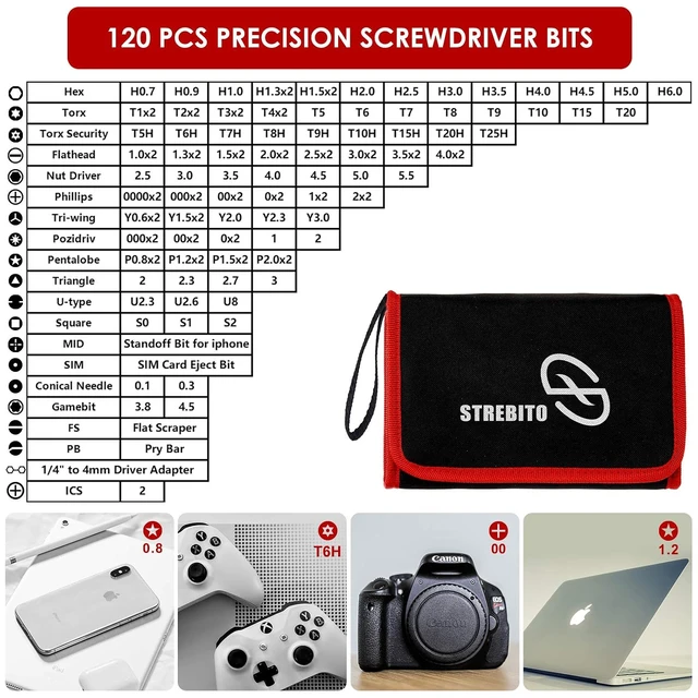 Alt view image 2 of 7 - Screwdriver Sets 142-Piece Electronics Precision Screwdriver