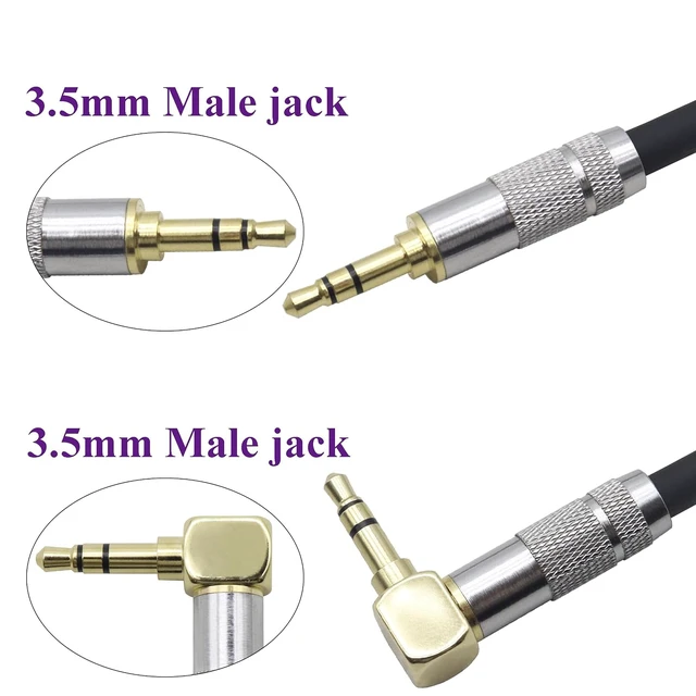 Alt view image 3 of 7 - (0.3M/1Ft 90 Degree TRS Stereo Audio Beats Auxiliary Cable Extender Headphone 3.5mm Male Extension Lead Cable 1/8 TRS 3.5mm Aux Cord for Car,TV, PC, Smartphones,Double Shielded(Silver-M)