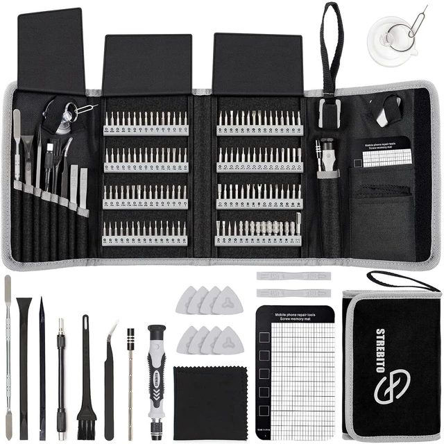 Main image of Precision Screwdriver Set 142-Piece Computer Tool Kit Magnetic Screwdriver Set Laptop Screwdriver Kit Electronic Repair Kit Tech Toolkit for PC, Phone, Macbook, Nintendo, PS4, Xbox Controller