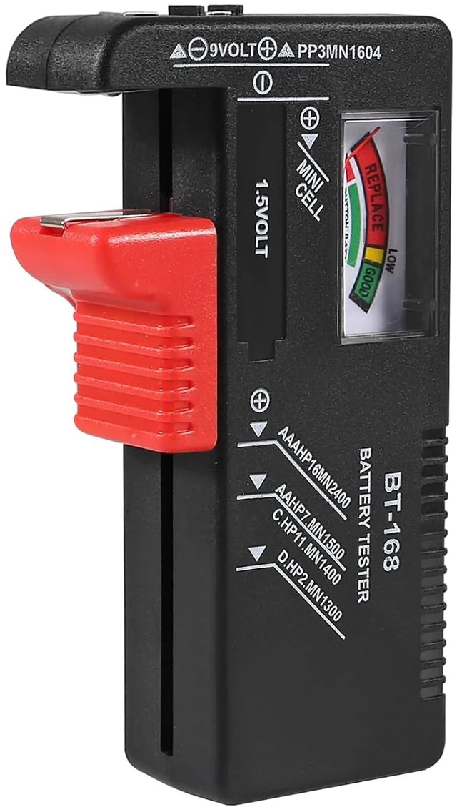Alt view image 2 of 5 - 3Pack Battery Tester, Universal Battery Checker Small Battery Tester for AAA AA C D 9V 1.5V Button Cell - for Household Batteries BT-168