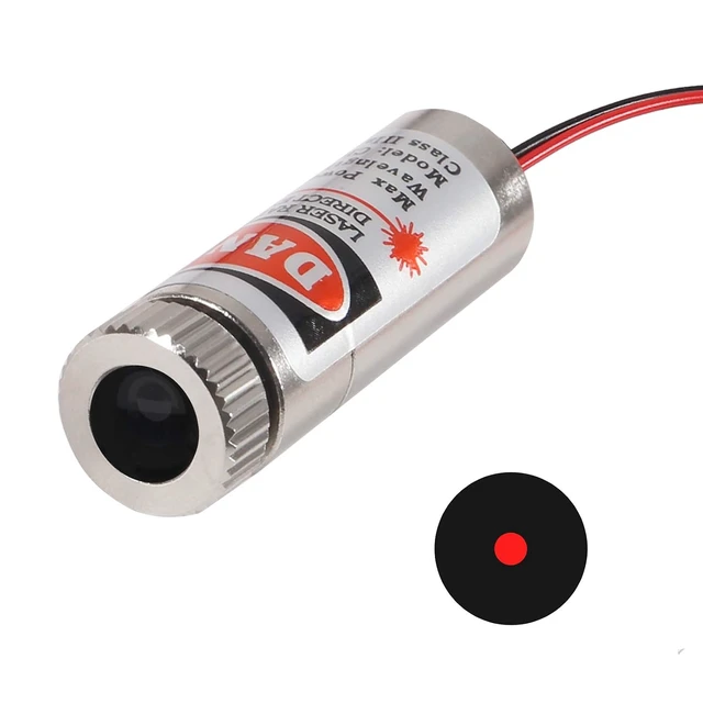 Alt view image 2 of 6 - 5pcs 650nm 5mw Laser Head Laser Tube Adjustable Focus 3~5V Red Laser Tube for Sight Positioning Sighting Telescope (Dot)