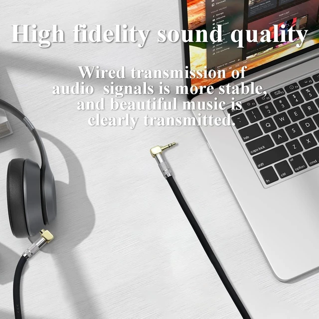 Alt view image 7 of 7 - (1M/3Ft Right Angle TRS Male Plug 3 Pole 90 Degree 3.5mm Audio Cable 1/8 Headphone Extension Cable for Phone,Tablet,PC, CD,MP3,MP4,Headphone, Headset,No Mic Support(Silver-M/2Bend)