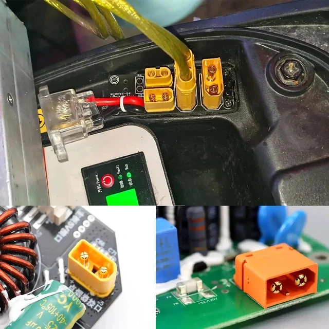 Alt view image 6 of 7 - 14AWG XT60 Splitter Extension Cable,XT60 1 Female to 3 Male Connector Adapter,XT60 Power Cable for XT60 Jack Battery Charging Device & Car Inverter Tire Inflator Air Pump. (37cm/1F to 3M)