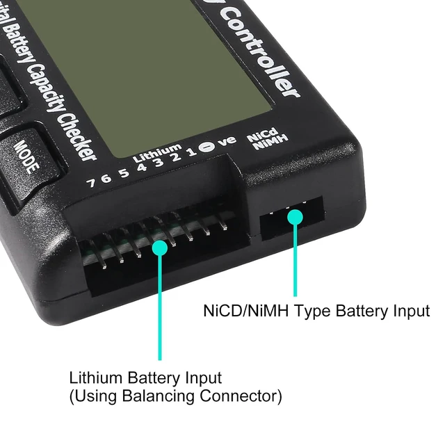 Alt view image 3 of 5 - RC Cellmeter 7 Digital Battery Capacity Checker Controller Tester Voltage Tester for LiPo Life Li-ion NiMH Nicd Cell Meter 2PCS