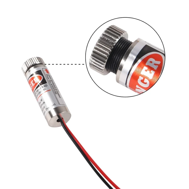 Alt view image 6 of 6 - 5pcs 650nm 5mw Laser Head Laser Tube Adjustable Focus 3~5V Red Laser Tube for Sight Positioning Sighting Telescope (Dot)