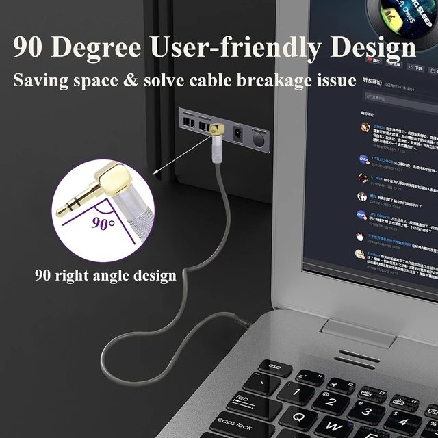 Alt view image 7 of 7 - 90 Degree TRS 3.5mm Male Plug Adapter Right Angle 3 Pole 3.5mm 1/8" Male DIY Solderable Audio Cable Connector for Stereo Aux Cord Headphone Headset Earphone Cable Repair (3Pole/2Pack)