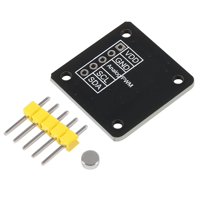 Alt view image 5 of 6 - 3PCS MT6701 Magnetic Encoder Magnetic Induction Angle Measurement Sensor Module 14bit High Precision Replacement AS5600