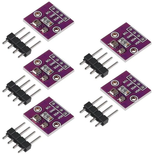 Main image of 5PCS Temperature Humidity Sensor Module Atmospheric Pressure Module AHT20 + BMP280 High-Precision 3 in 1 Sensor Replace BME280