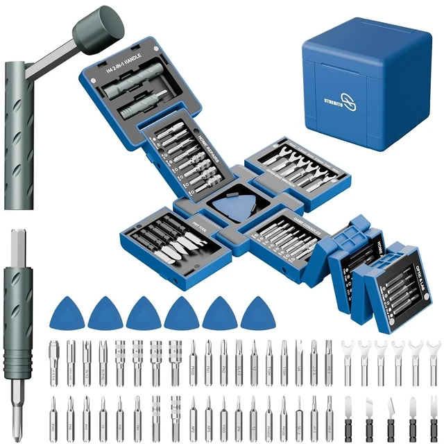 Main image of 55 in 1 Magnetic Screwdriver Set, Tool Cube Kit