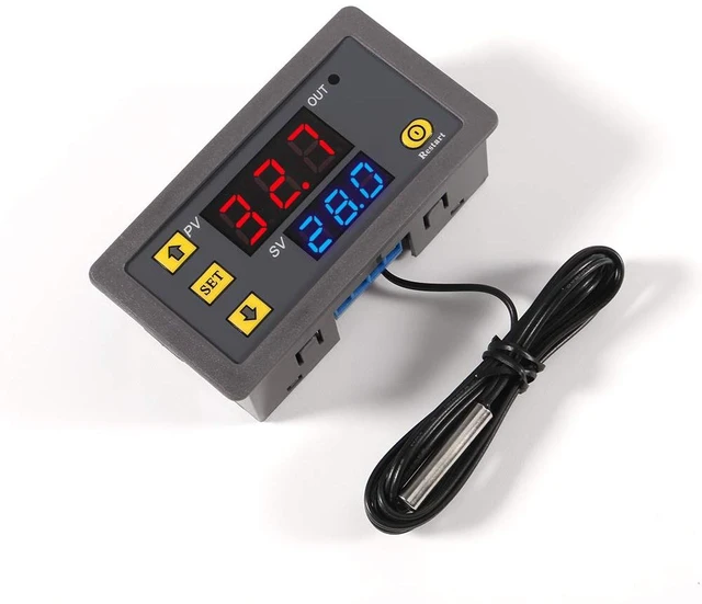 Main image of Digital Temperature Controller, W3230 AC110-220V LED Digital Temperature Controller Thermostat Switch Sensor Meter(220V)