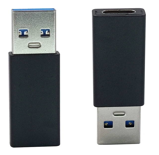 Alt view image 5 of 6 - Type C to USB A Adapter USB Type C Female to USB Male OTG Adapter for Laptops, Power Banks and More USB A Ports Devices, Support Data Sync and Charging (2 Packs-Black F/M)