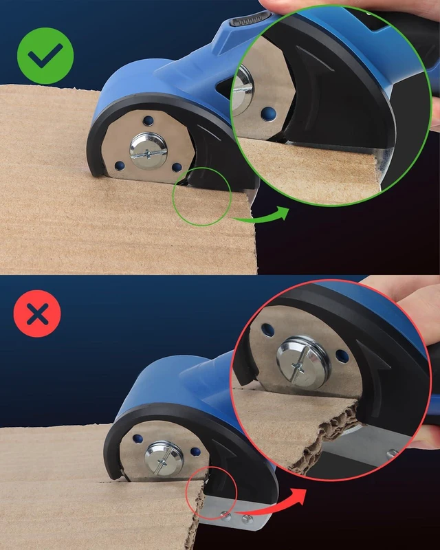 Alt view image 6 of 7 - Cordless Electric Scissors, 4V Electric Box Cutter for Cardboard