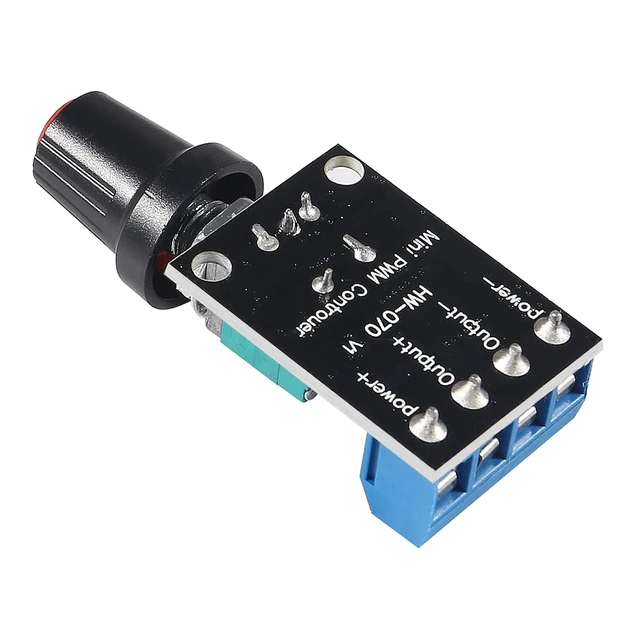 Alt view image 6 of 7 - 6PCS 5V 12V 10A Voltage Regulator PWM DC Motor Speed Controller Governor Stepless Speed Regulator LED Dimmer Power Controller