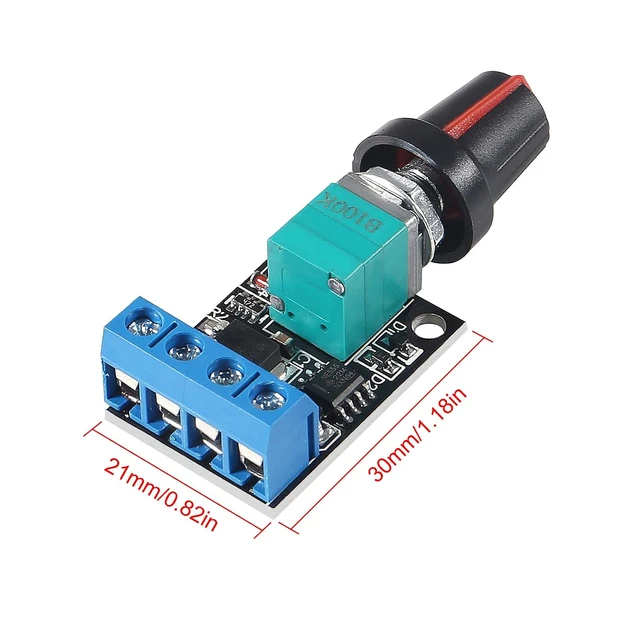 Alt view image 4 of 7 - 6PCS 5V 12V 10A Voltage Regulator PWM DC Motor Speed Controller Governor Stepless Speed Regulator LED Dimmer Power Controller