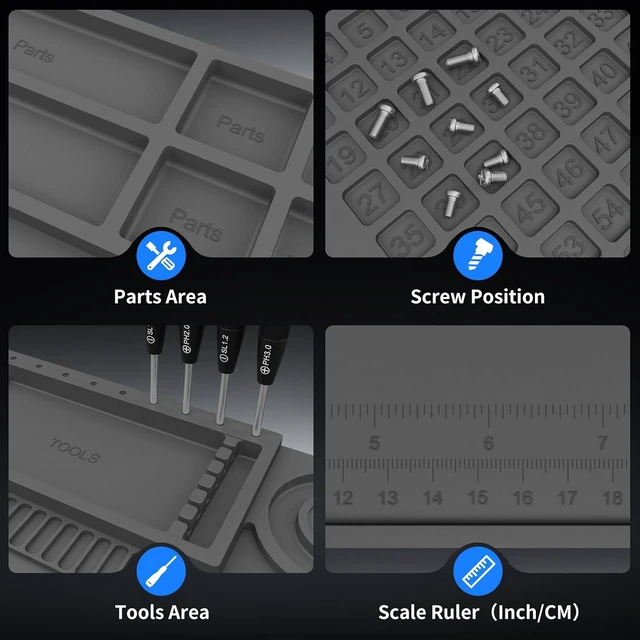 Alt view image 7 of 7 - Soldering Mat Large, Solder Mat 932°F Heat Resistant 21.7"x15.8''