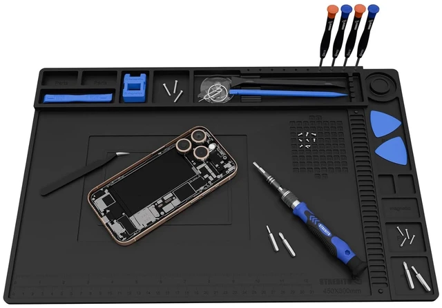 Main image of Soldering Mat Electronics Mat Silicone Repair Mat 17.7''x11.8''