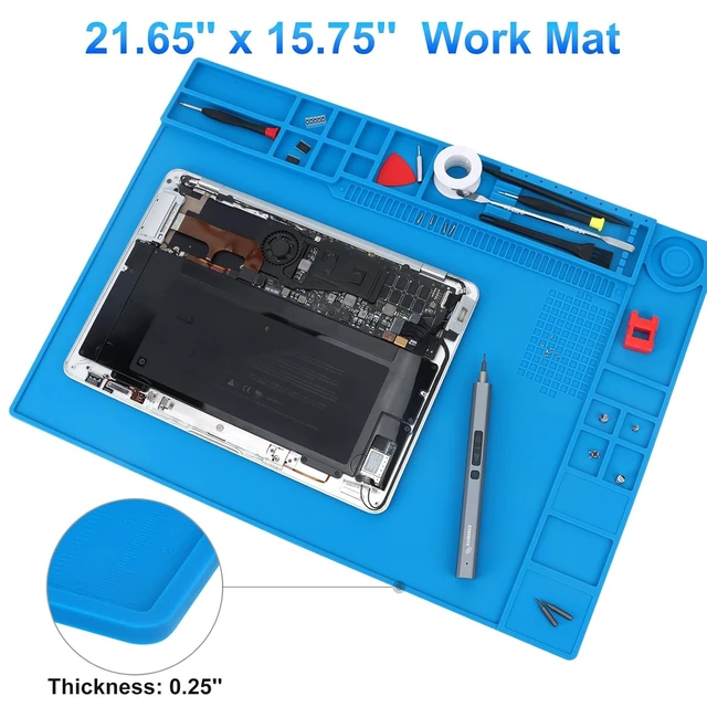 Alt view image 5 of 7 - Soldering Mat Large, Up to 932°F Heat Resistant 21.7"x15.8''