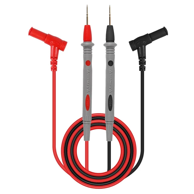Alt view image 2 of 7 - 2 Sets Test Leads 1000V 20A Ultra-Sharp Test Probe Lead for Multimeter Meter Test Lead, 40.5 inch / 103 cm, multimeter Test Leads
