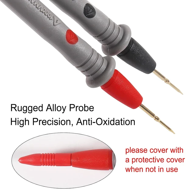Alt view image 4 of 7 - 2 Sets Test Leads 1000V 20A Ultra-Sharp Test Probe Lead for Multimeter Meter Test Lead, 40.5 inch / 103 cm, multimeter Test Leads