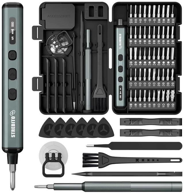 Main image of Mini Electric Screwdriver, 67 in 1 Electric Screwdriver Kit