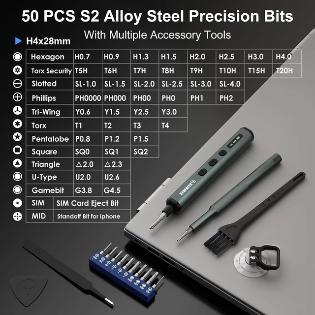 Alt view image 5 of 7 - Electric Screwdriver Set, 67 in 1 Electric Precision Screwdriver