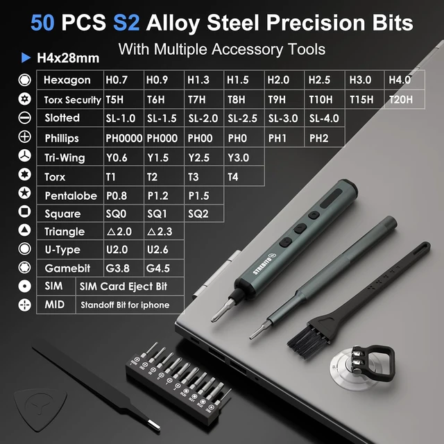 Alt view image 5 of 7 - Electric Screwdriver, 67 in 1 Mini Electric Screwdriver