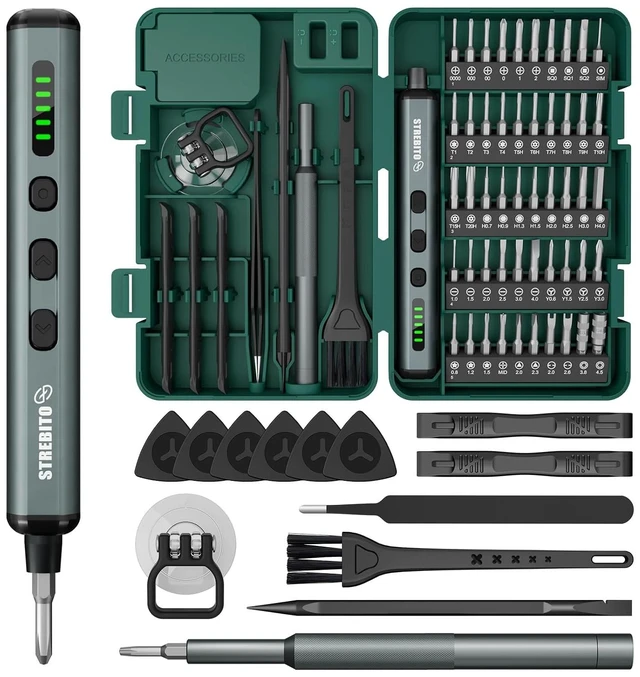 Main image of Mini Electric Screwdriver, 67 in 1 Precision Screwdriver Set