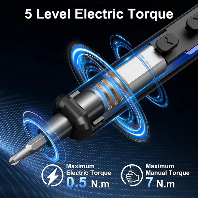 Alt view image 2 of 7 - Mini Electric Screwdriver, 67 in 1 Electric Screwdriver Kit