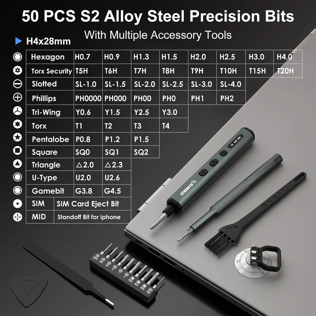 Alt view image 5 of 7 - Mini Electric Screwdriver, 67 in 1 Electric Screwdriver Kit