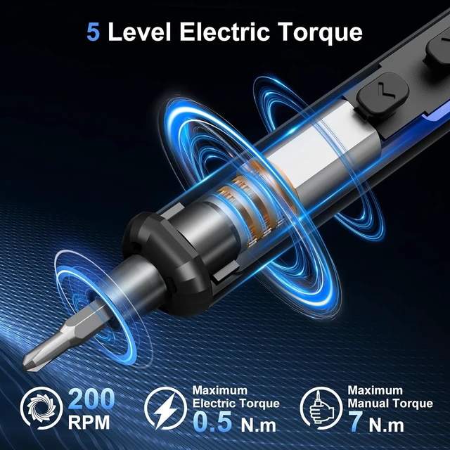 Alt view image 2 of 7 - Mini Electric Screwdriver, 67 in 1 Precision Screwdriver Set