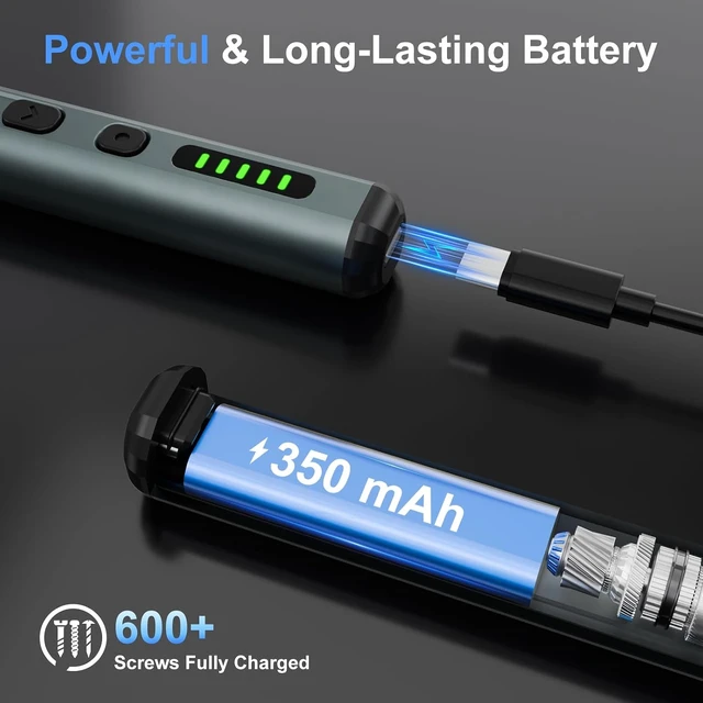 Alt view image 3 of 7 - Mini Electric Screwdriver, 67 in 1 Precision Screwdriver Set