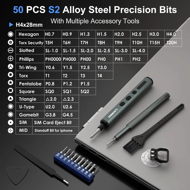 Alt view image 5 of 7 - 67 in 1 Electric Screwdriver Set, Electric Screwdriver Cordless