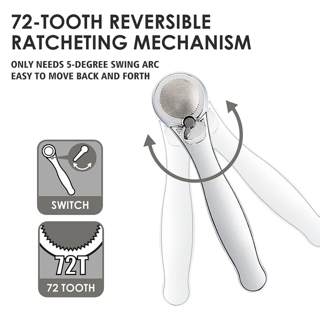 Alt view image 3 of 7 - Right Angle Screwdriver 32-Piece 1/4 Inch Mini Ratchet Set