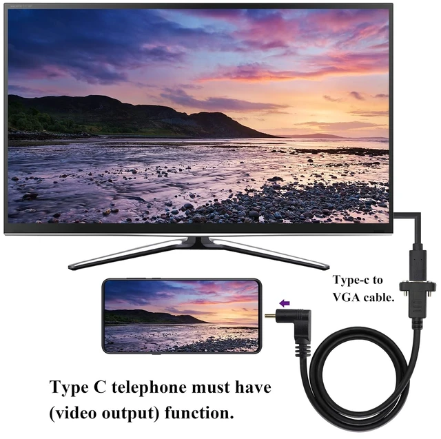 Alt view image 6 of 7 - 90 Degree 3.1Type C Cable 4K&60hz Up&Down Angle USB 3.1 Type C Male to Female Panel Mount Cable,Supports Charging,Data,Audio,Video Cable Compatible Samsung S10 S9 S9+ S8,MacBook(0.6M/2ft)