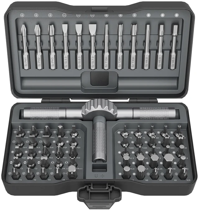 Main image of Magnetic Screwdriver Set, 67-in-1 Ratcheting Screwdriver Set