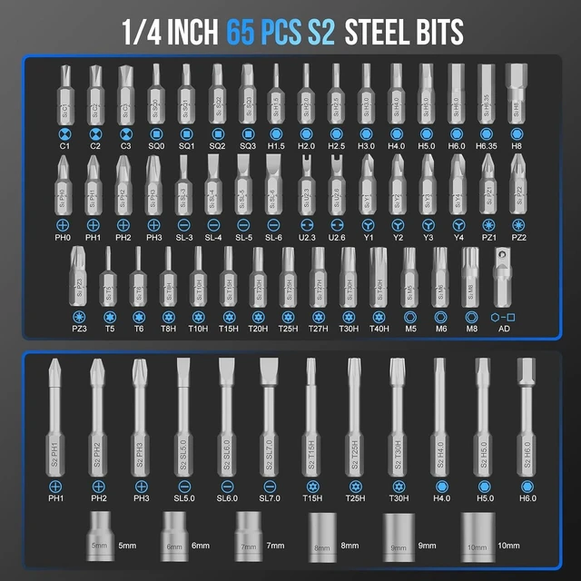 Alt view image 3 of 7 - 71 in 1 T-Handle Ratchet Screwdriver Set, Magnetic Screwdriver Set