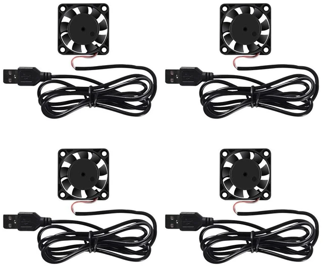 Main image of 4 Pack USB Brushless Cooling Fan 40mm High Performance DC 5V Speed 4200 RPM for Small Appliances Series Replacement For Desktop