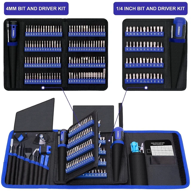 Alt view image 5 of 7 - 191-Piece Multi-Bit Screwdriver, Precision Screwdriver Set(Blue)